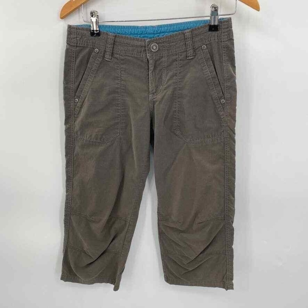 KUHL Hiking Outdoor Capri Pants Womens 4 Cotton Nylon Embroidered Back Pocket - Picture 3 of 13